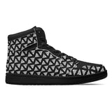 Mens Black High Top Leather Sneakers Rongoworks